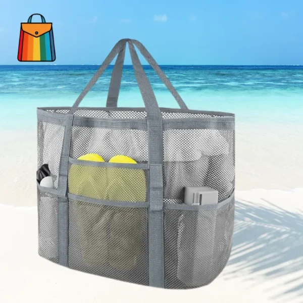 Beach Bag for Toys & Vacation Essentials - Large Beach Tote Bag